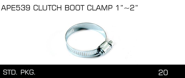 APE539 CLUTCH BOOT CLAMP 1 2